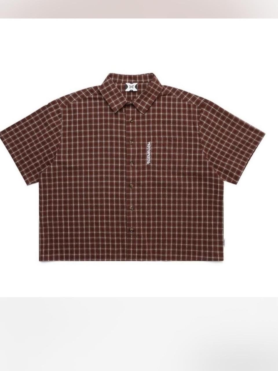 Mertra Mertra Brown Checkered Shirt